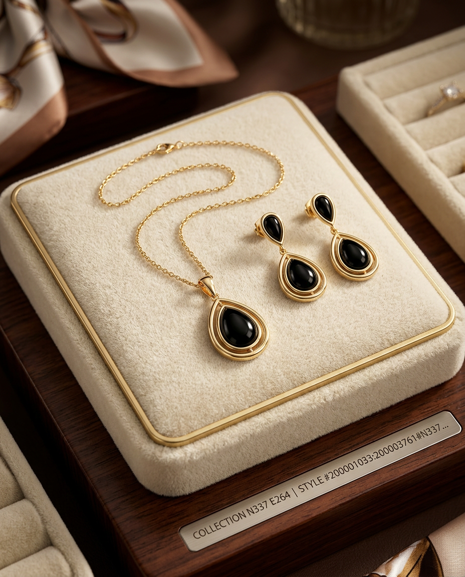 Set Collar y Pendientes HALORE