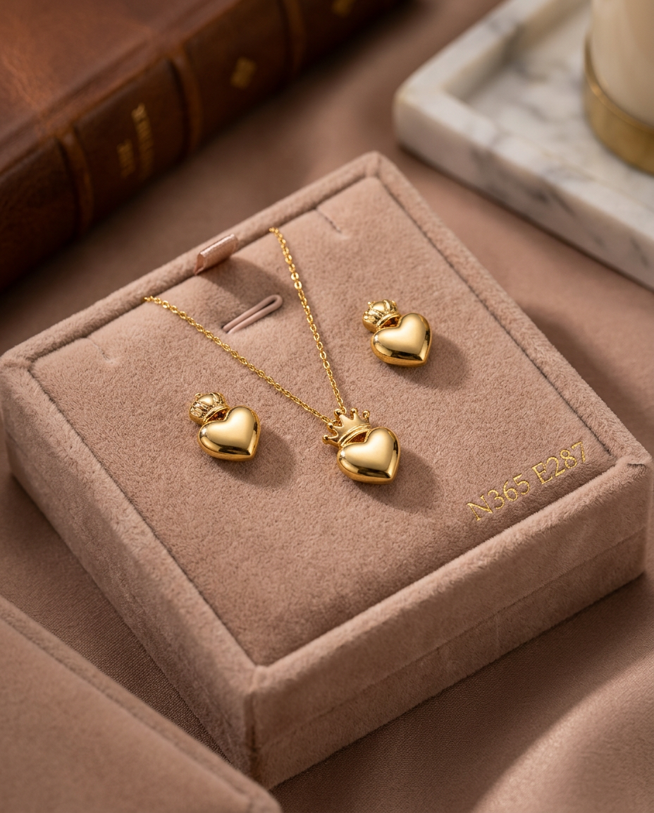 Set Collar y Pendientes HALORE