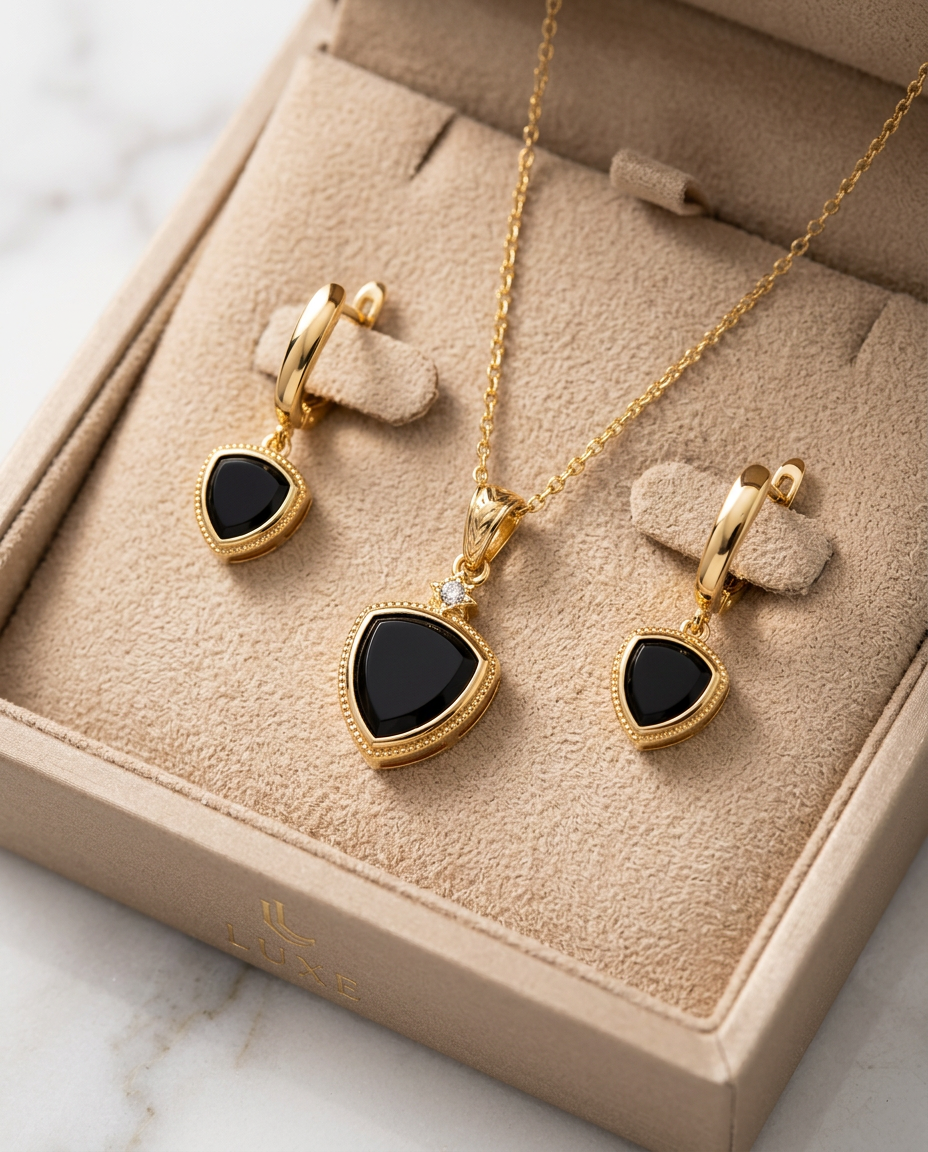 Set Collar y Pendientes HALORE