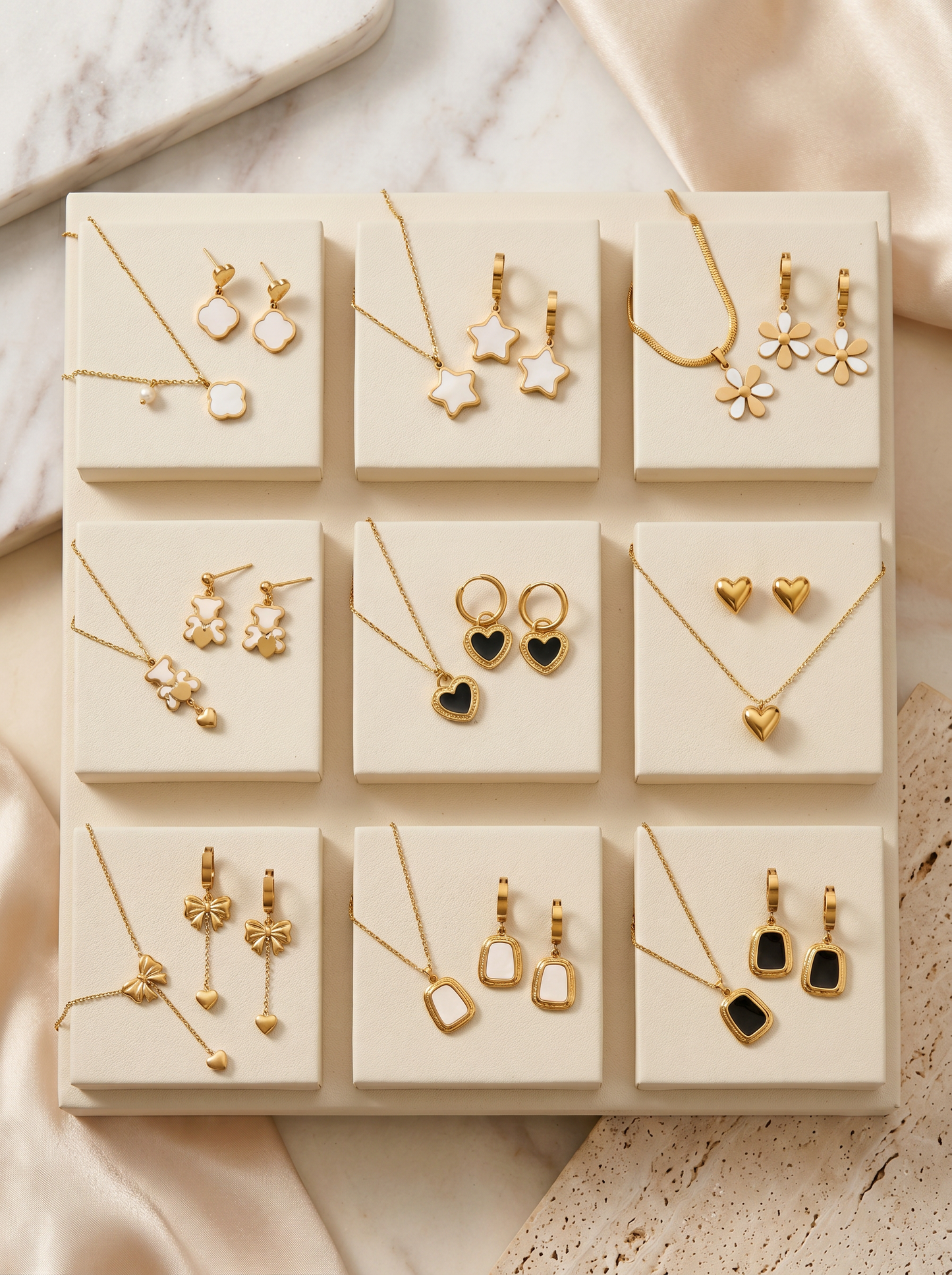 Set Collar y Pendientes HALORE