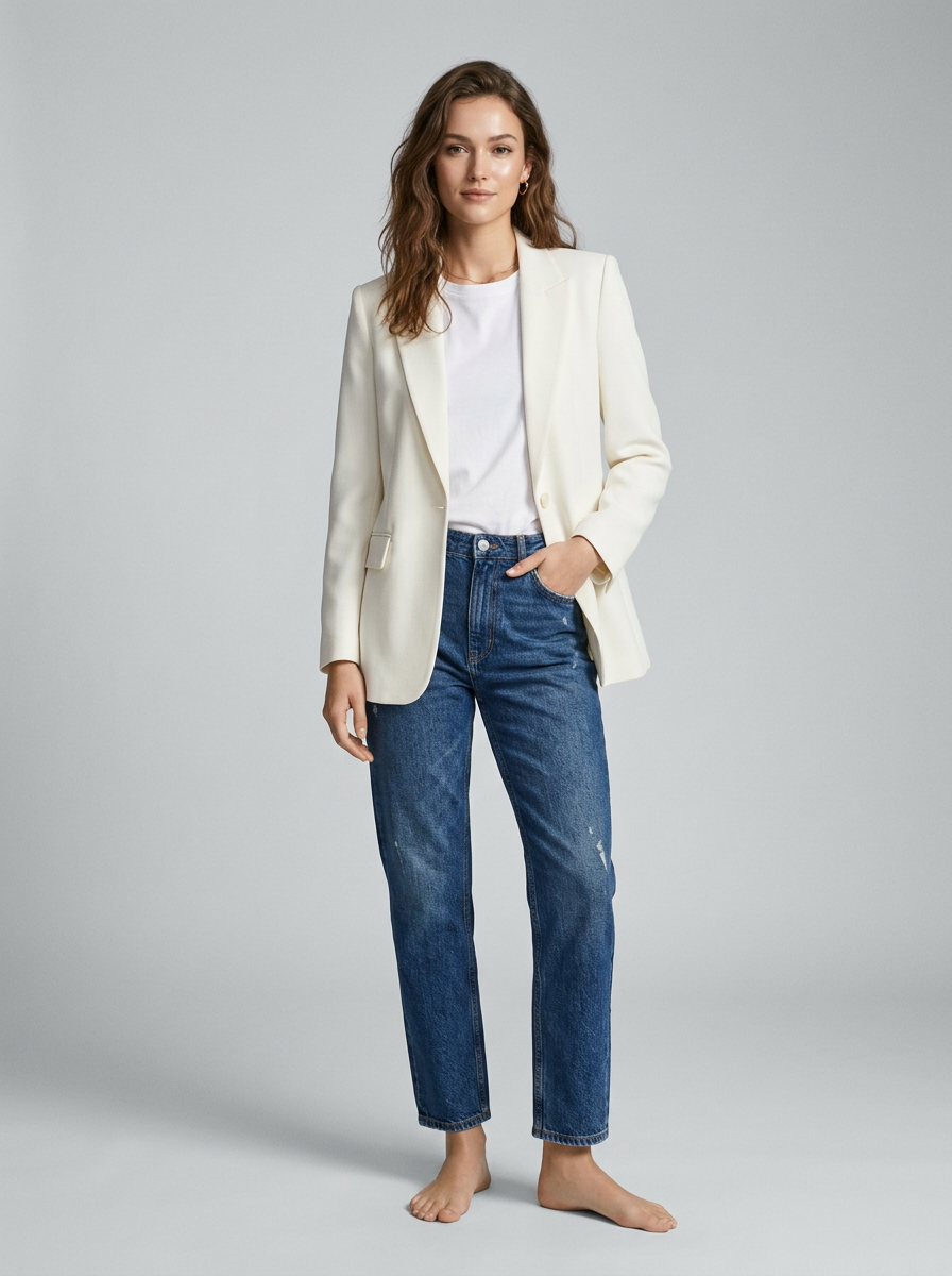 Oversize-blazer med struktur