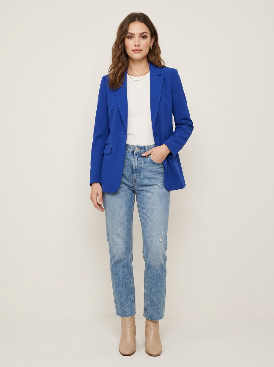 Oversize-blazer med struktur