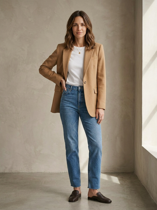 Oversize-blazer med struktur
