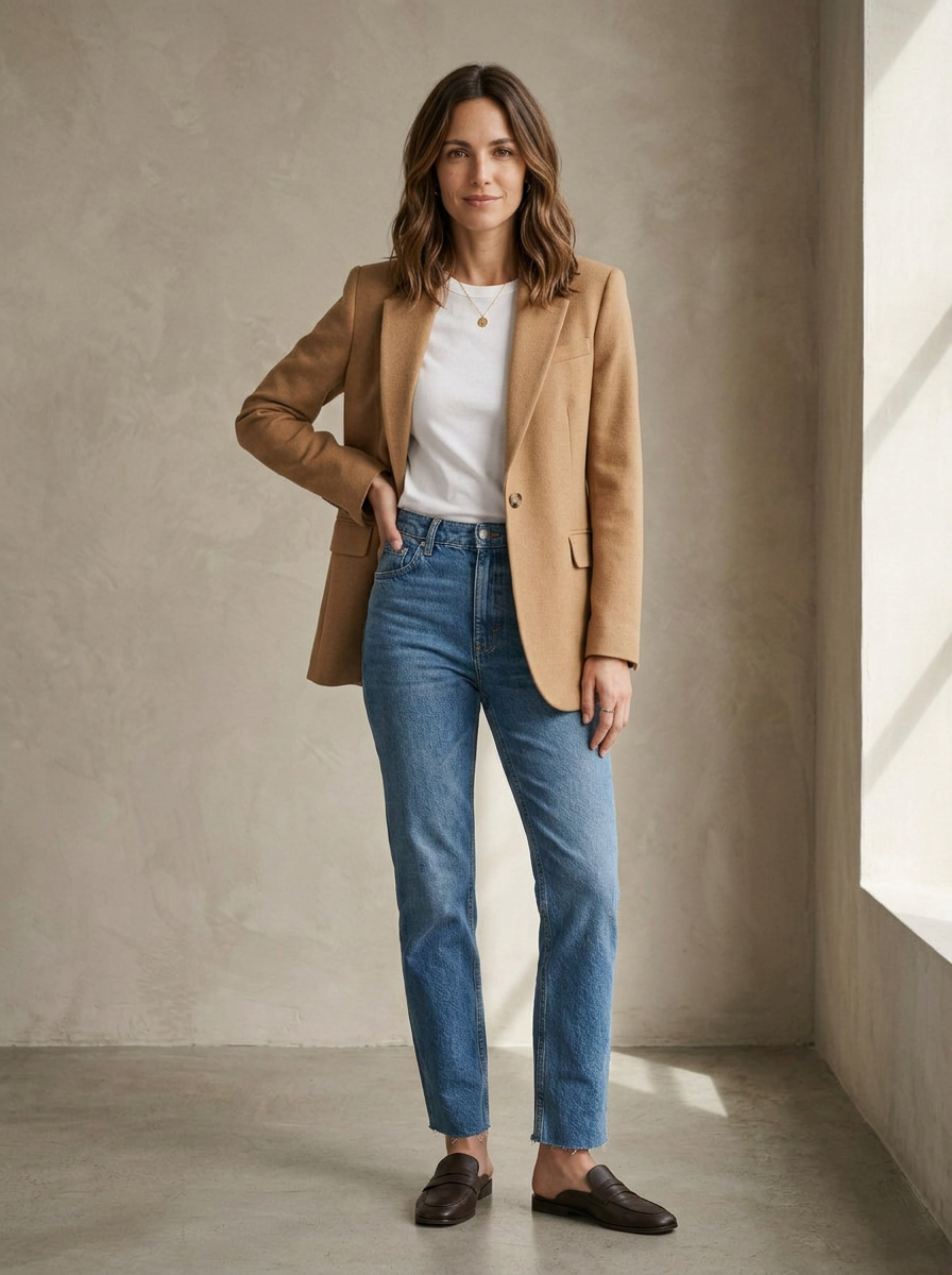 Oversize-blazer med struktur